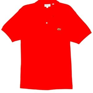 Women's Short Sleeve Lacoste Polo Red Pique